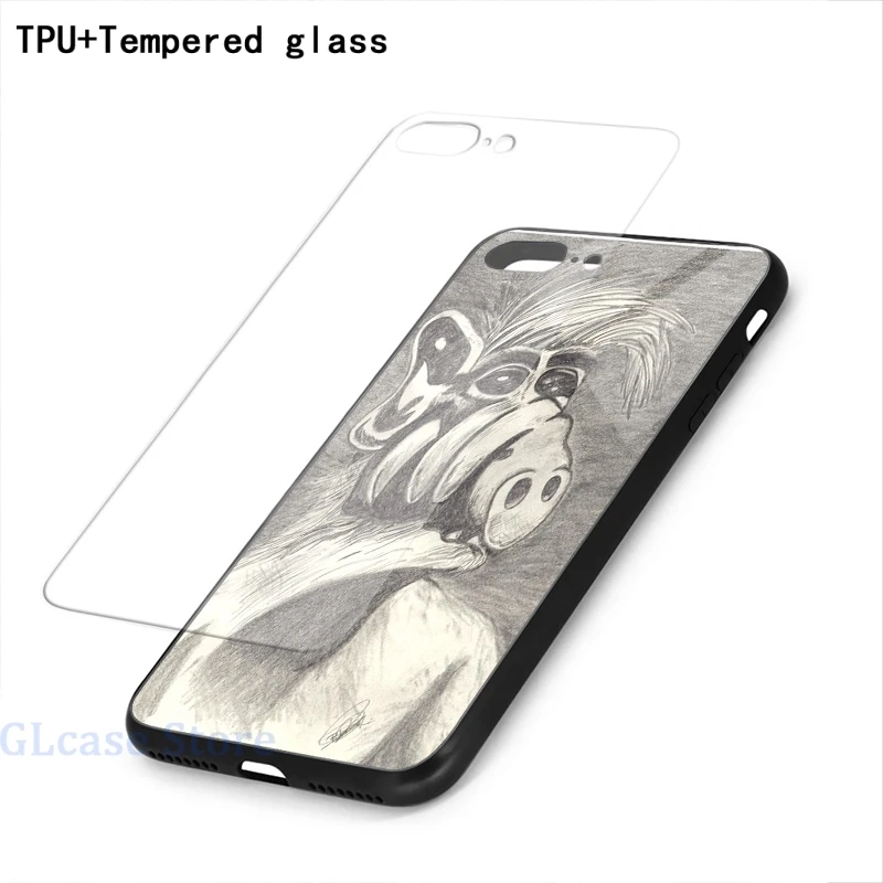 Чехол для телефона ALF(2) iPhone 12 Pro 11 X XR XS Max 8 7 6 6s Plus 5s мягкая стеклянная задняя крышка
