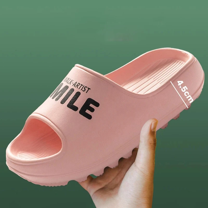 

Women Platform Slippers Thick Bottom Anti-slip Summer Beach Slides Eva Soft Sole Men Ladies Indoor Couple Shoes Bathroom Slipper