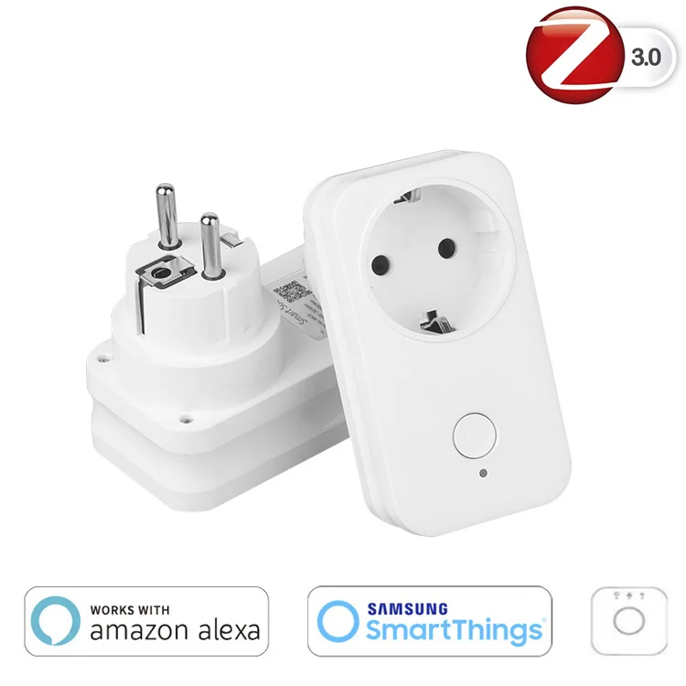 Умная розетка Zigbee 3 0 110 В/220 В ЕС США Великобритания белые беспроводные