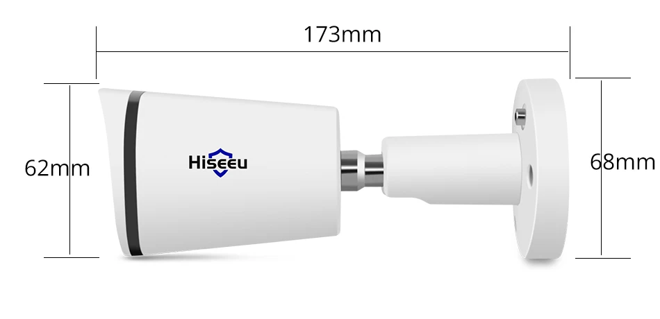 Hiseeu Bullet 4K POE IP камера 8MP слот для sd-карты Водонепроницаемый Аудио видео наблюдения безопасности CCTV камера ONVIF H.265 sony сенсор
