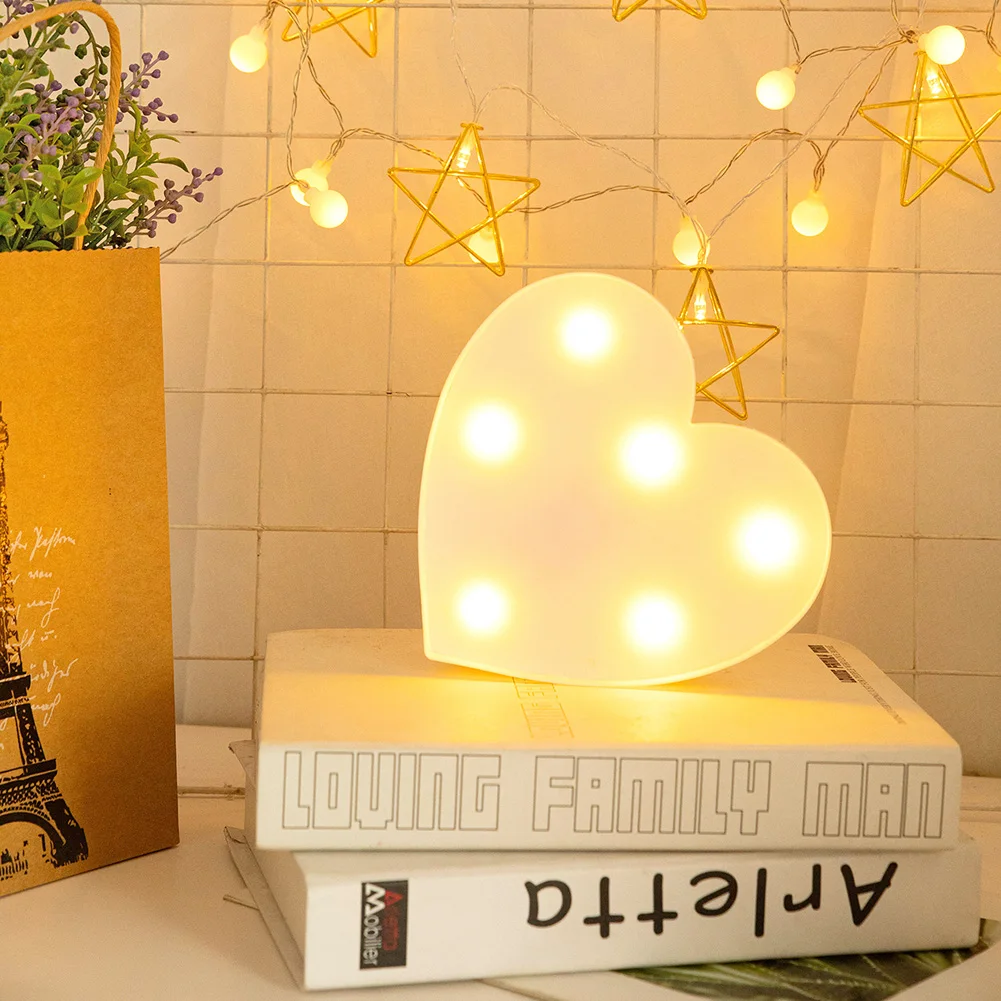 

LED letters 3D light night light children's gift toys baby children's bedroom toilet light decoration interior lighting xiaomi
