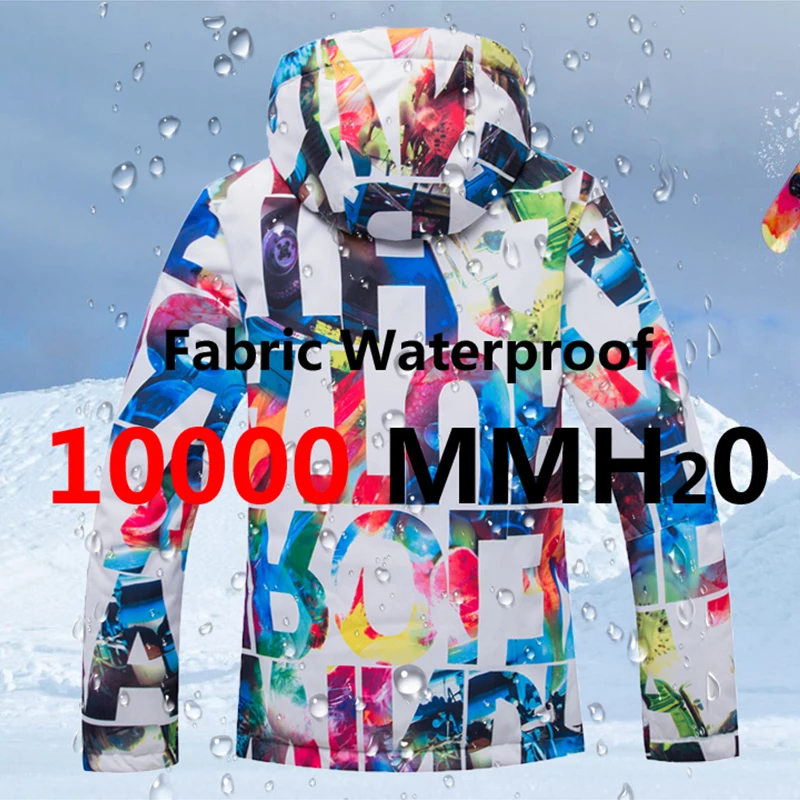 SAENSHING/Теплая Лыжная куртка + штаны на подтяжках для сноуборда водонепроницаемый