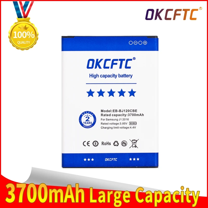 Оригинальный аккумулятор для Samsung Galaxy J1(2016) J120 J120F J120A J120T J120H J120DS EB-BJ120CBE | Мобильные
