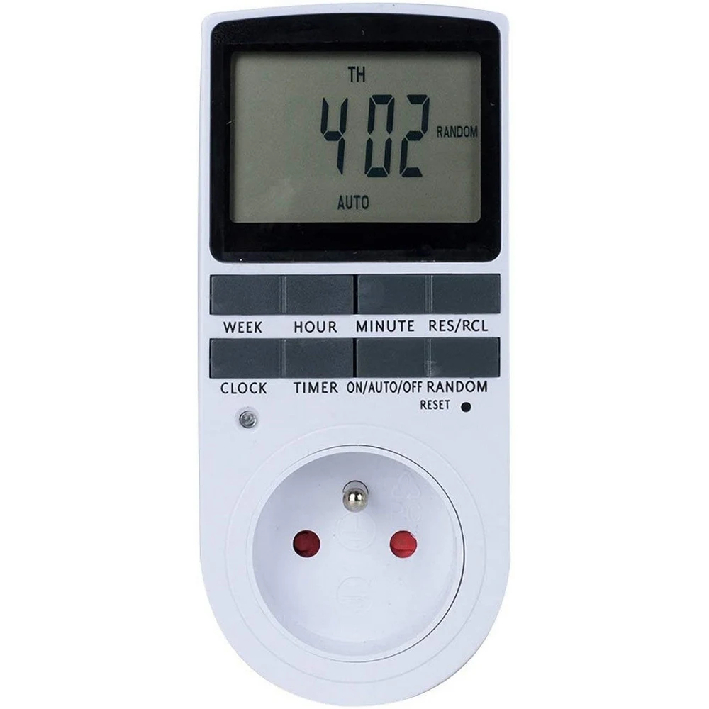 Электронный цифровой таймер с циклом на 24 часа штепсельная вилка EU UK AU US BR FR