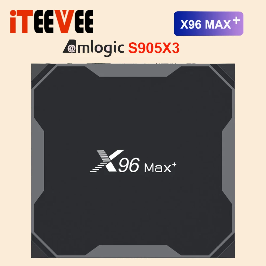 ТВ-приставка X96 MAX Plus Android 9.0 1 шт. 4 Гб ОЗУ Amlogice S905X3 2 ГБ 16 8K видеоплеер 4G и 5G Dual Wi-Fi Youtube
