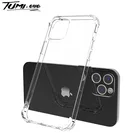 Прозрачный чехол для телефона iPhone 12 Pro Max, силиконовый чехол для iPhone 11 8 7 6 6S Plus XR XS Max X SE 2020 mini, задняя крышка