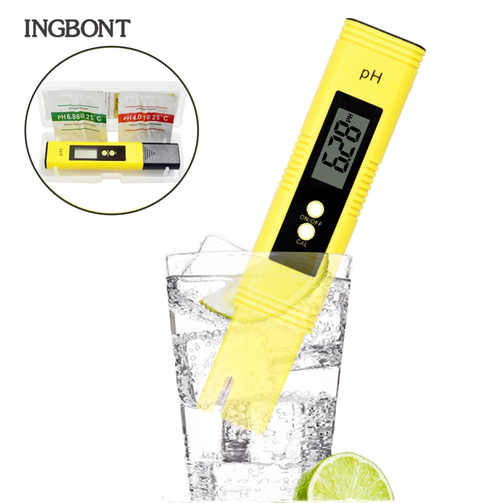 

INGBONT, цифровой измеритель PH EC TDS, тестер температуры воды в виде ручки, фильтр PPM для гидропоники для аквариума, бассейна, монитор воды