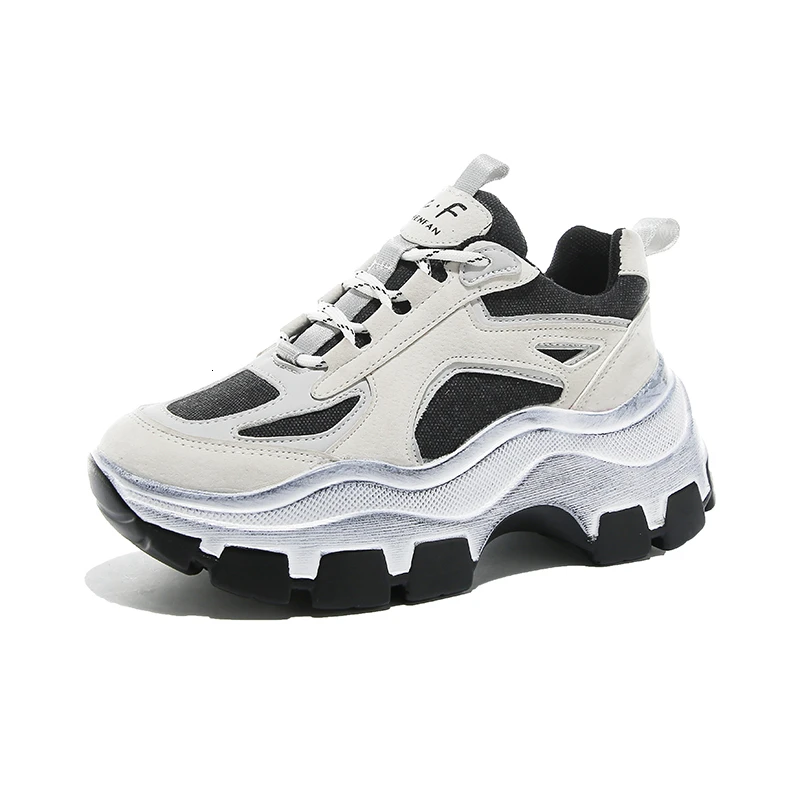 Женские кроссовки на массивной платформе красные черные или белые в стиле ретро