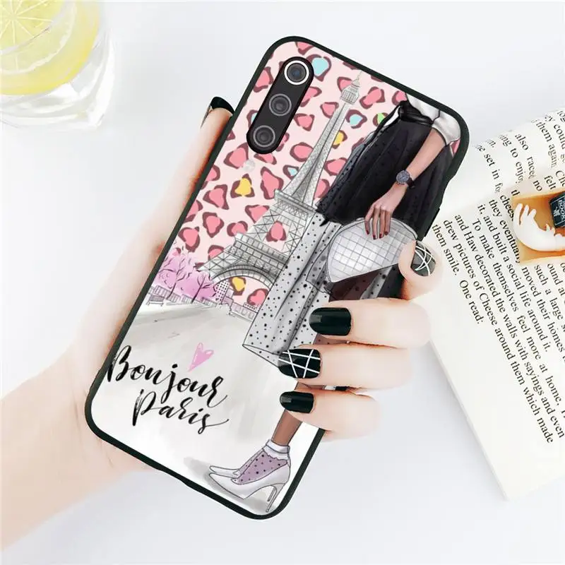 

Fashion girl art pattern Phone Cases For Xiaomi Redmi note 7 8 9 t k30 max3 9 s 10 pro lite Luxury brand shell funda coque
