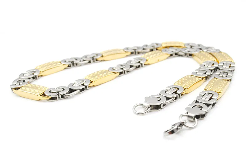 Юбилей 11 мм широкая цепочка ювелирное ожерелье крутой рок византийское плетение