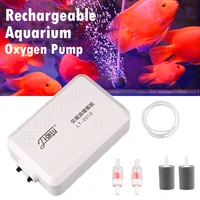 4w rechargeable oxygen air pump aquarium air compressor 110 240v super mute usb charging fish tank fishing outdoor pets supplies