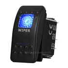 Водонепроницаемый Автомобильный лодочный синий светодиод 7 контактов DPDT ВКЛ.ВЫКЛ. 3-ходовой клавишный переключатель дворника авто Замена