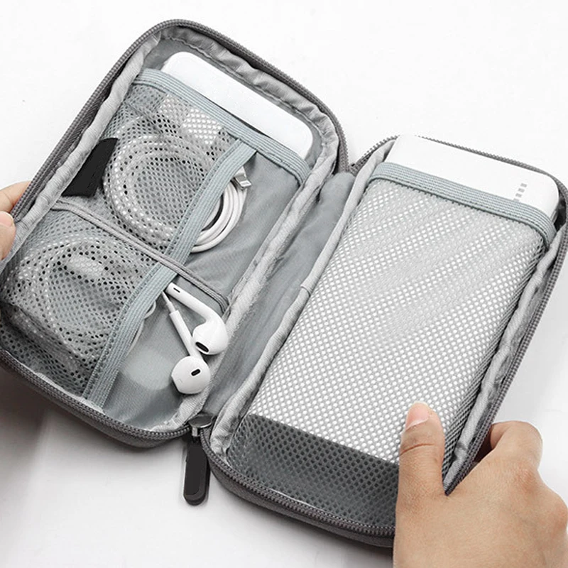 Дорожная сумка для цифровых кабелей портативная многофункциональная на молнии