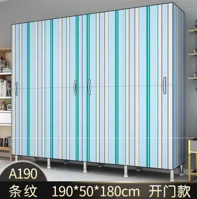 

inswardrobe simple cloth wardrobe full steel frame thickening bold detachable double hanging wardrobe fabric home