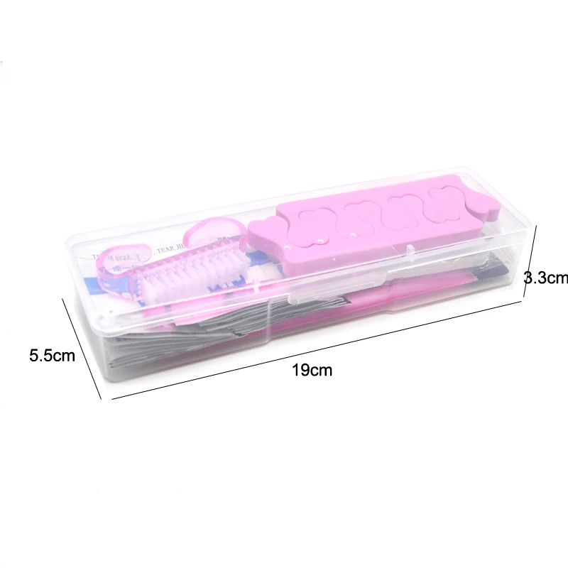 1 Set Nail Files Kit UV Gel Polish Cleaner Art Care Tools Buffer Nails Soak Off Napkins Manicure Tool With VIP Box | Красота и