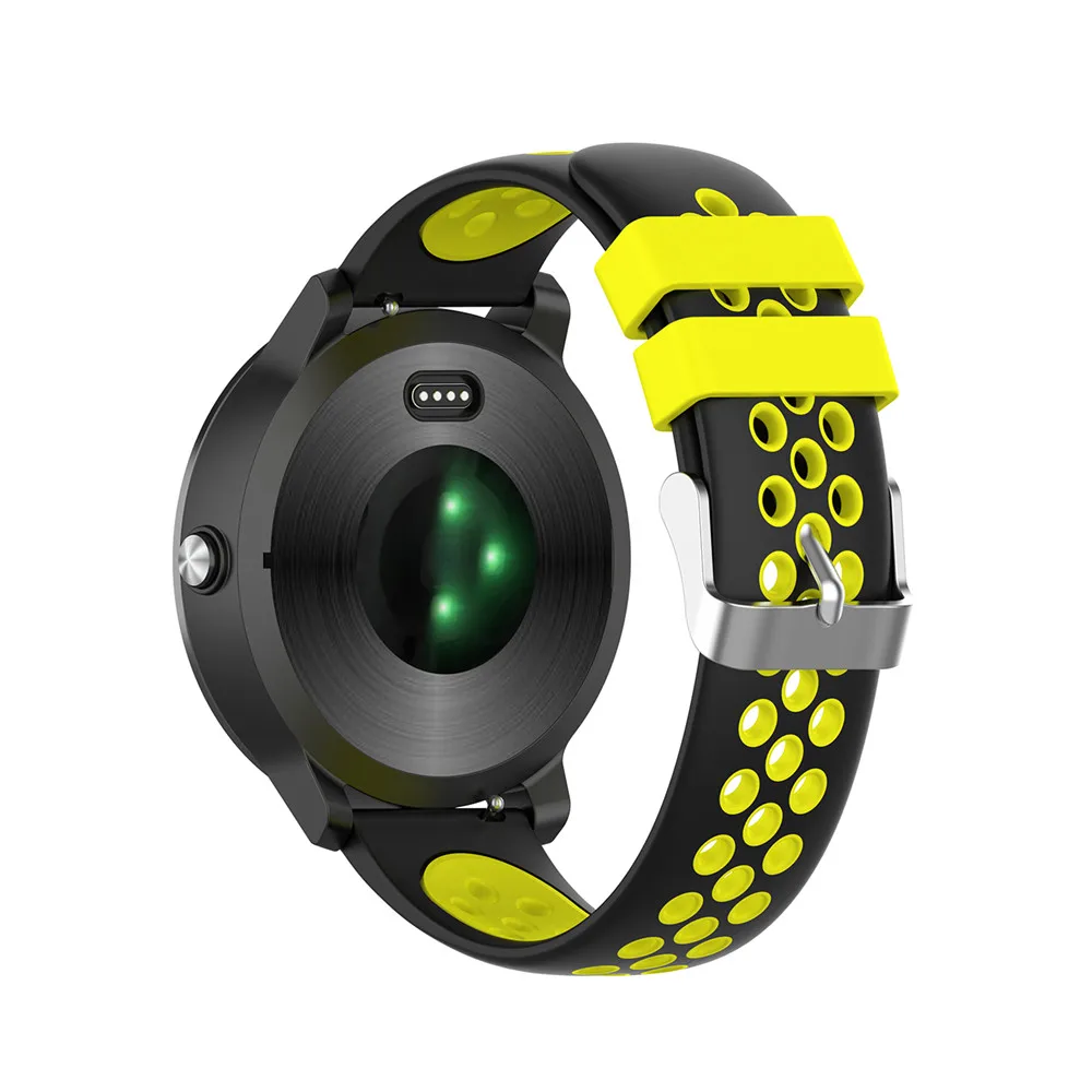 Силиконовый ремешок 20 мм для Garmin VIVOMOVE 3/HR Sport для samsung Galaxy Watch 42 мм R815 для Timex Weekender/Expedition