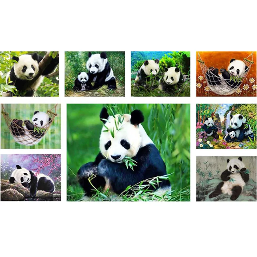 

Diamond Embroidery Animal Picture Mosaic Rhinestone Home Decoration Christmas gift 5D diy Diamond Painting Panda