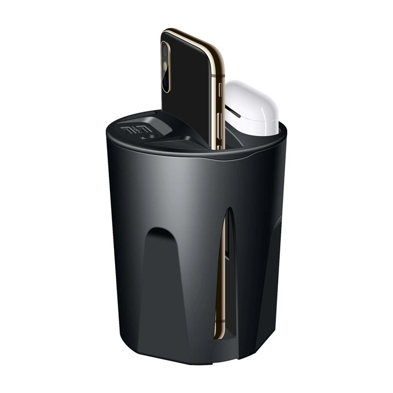 X9A 10W Wireless 4 in 1 Car Charger Cup with Dual USB Output for IPhoneXS/XR/XS Max Airpods Mobile Phone |