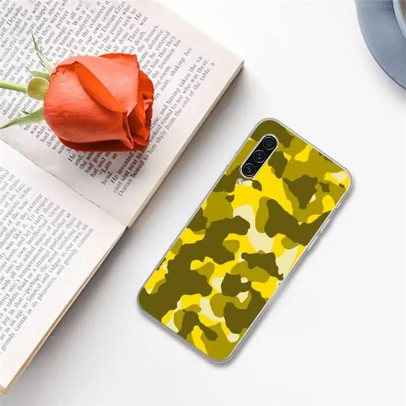 

Military camouflage ArmyGreen Phone Cases For Samsung A S M Note 9 10 20 fe 21 71 30 ultra plus 5g 11 31 51 s