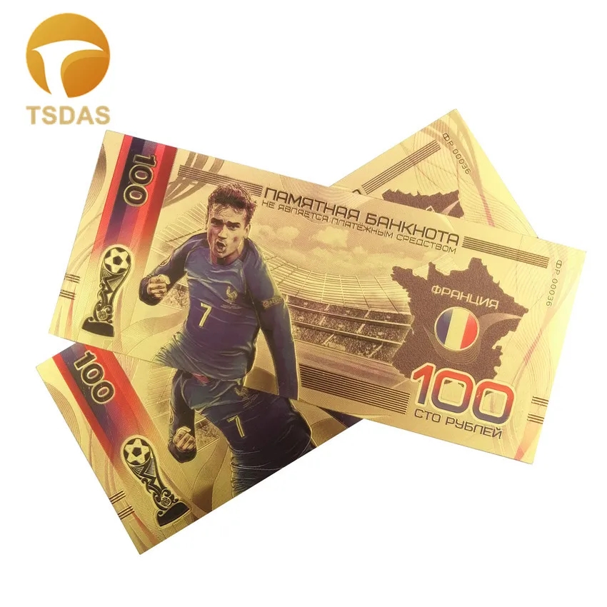 Цветные золотые банкноты Россия 100 рублей фотобанкноты для коллекции|Золотые