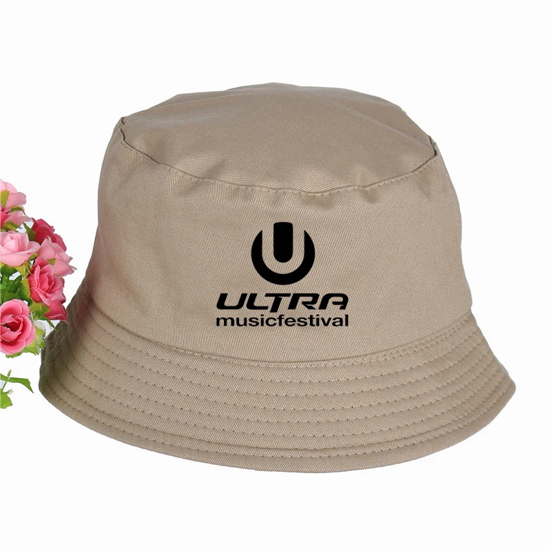 Панама с логотипом музыкального фестиваля для мужчин и женщин плоским козырьком