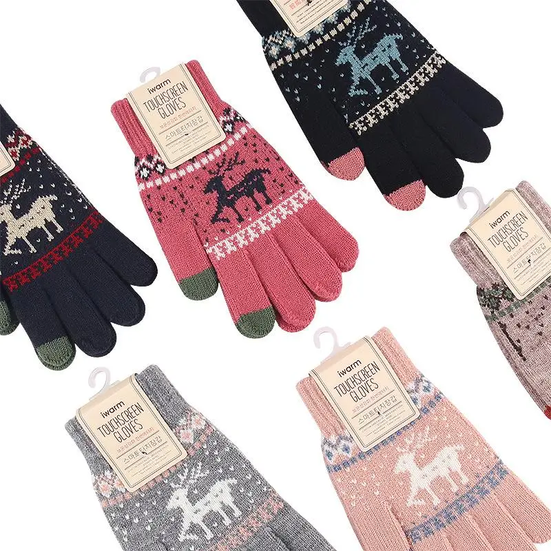 

High Quality Touch Screen Gloves Winter Warm Stretch Gloves Men & Women Crochet Full Finger Gloves Thicken