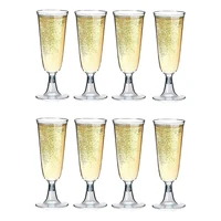 Plastic Champagne Flutes, Shatterproof Disposable Champagne Flutes Reusable For Champagne Glasses For Parties