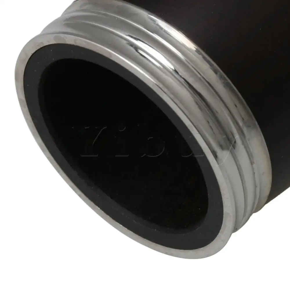 Ствол Yibuy черный кларнет из черного дерева высококачественный с металлической