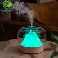 ultrasonic air humidifier aroma diffuser 400ml essential oil aromatherapy difusor with warm and color led lamp humidificador