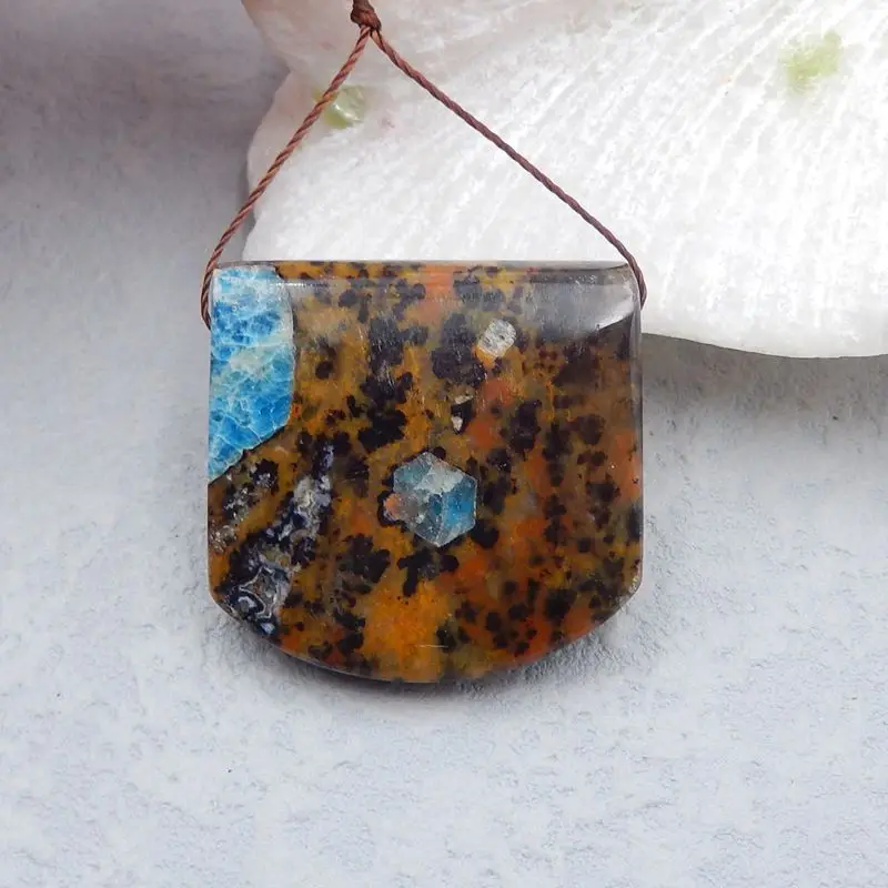 Новый натуральный Леопардовый шкура яшма боковые бриллианты 30x29x10 мм 16 г |