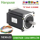 Шаговый электродвигатель Nema 23, 57x76 мм, 189N. См, 2,8a, 4 ведущих, 23HS7628, 10 шт.