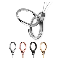 Universal metal Lanyard For Keys Phones Strap for iPhone Plus Keycord Lanyards Finger Mobile Holder Stand Accessories