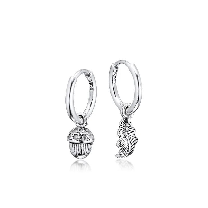 

Acorn & Leaf 2020 Earrings Female 925 Sterling new Jewelry Long Dangle Round Earrings for Women Charm 2019 Jewelry Accessory