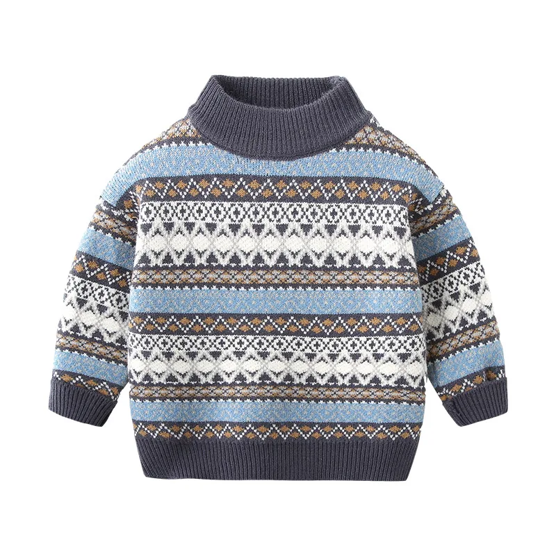 

2020 Autumn Toddler Boys Sweaters Children's Pullover Sweater Korean Pattern Fashion Knitting Sweater for Boy 3-8 Y Kids Clothes