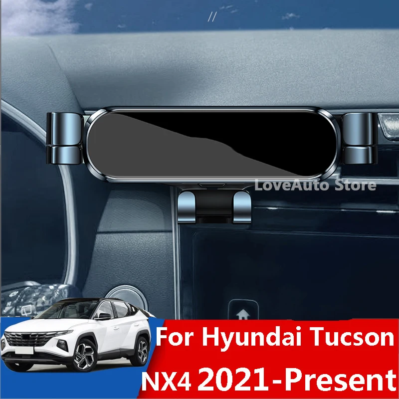 Voor Hyundai Tucson NX4 2021 2022 Auto Mobiele Telefoon Houder Air Vent Stand Gps Zwaartekracht Beugel Vaste Ondersteuning Clip Shockproof