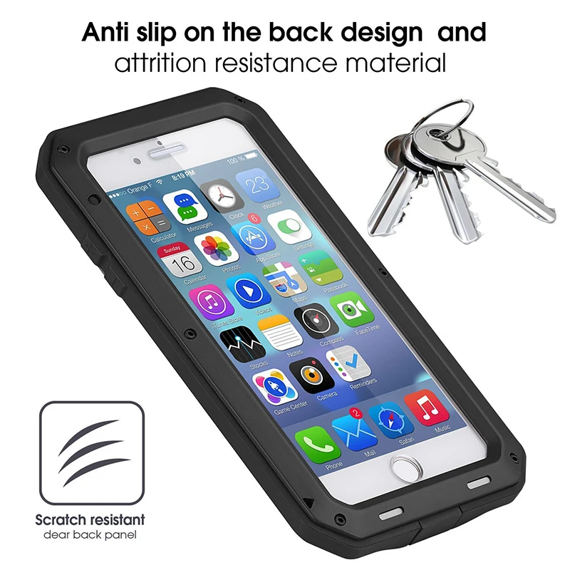 Полностью защищающий роскошный бронированный металлический чехол Doom для iPhone 11Pro