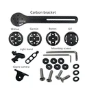 Кронштейн для компьютера велосипеда, полностью карбоновый, 3K, держатель для руля дорожного горного велосипеда, поддержка для Garmin Cateye Bryton iGpsport Blackbird