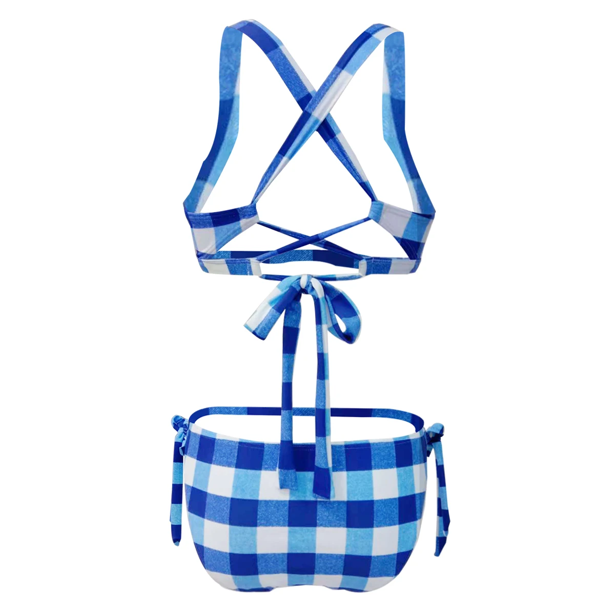 

Vintage Push Up Bikini Women Swimsuit 2021 Beach Bikini Set High Waist Swimwear Bathing Suit Sexy Plaid Swimming Suits Plus Size