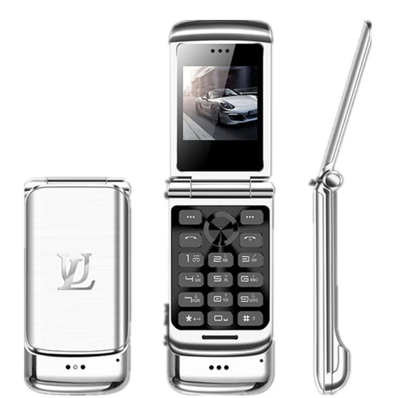 Роскошный флип-телефон Ulcool V9 с двумя sim-камерами, MP3, Bluetooth, FM, Dialer, анти-потеря, металлический корпус, мини, 1,54 дюймов, сотовый телефон