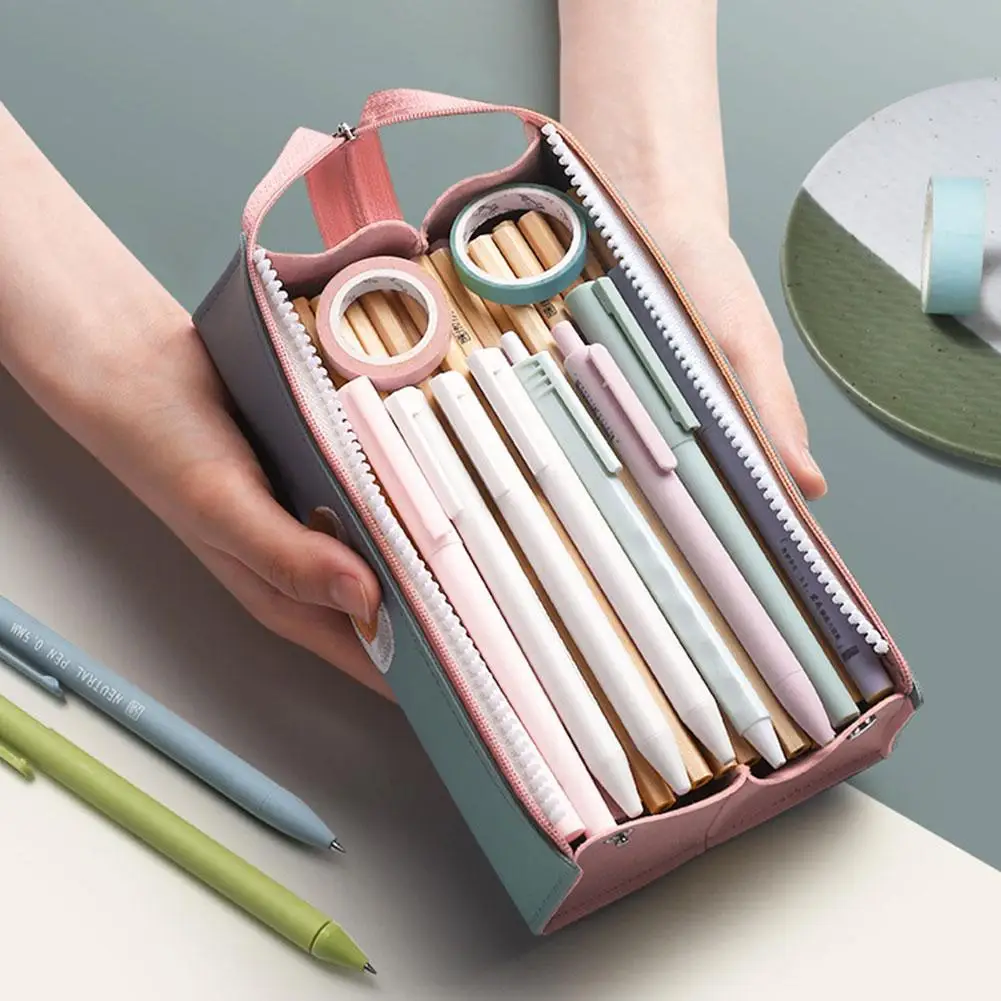 Кожаный чехол для карандаша милые канцелярские принадлежности старшей школы