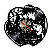 love you today tomorrow and forever vinyl record wall clock romantic love wall watch personalized valentines love couple gift