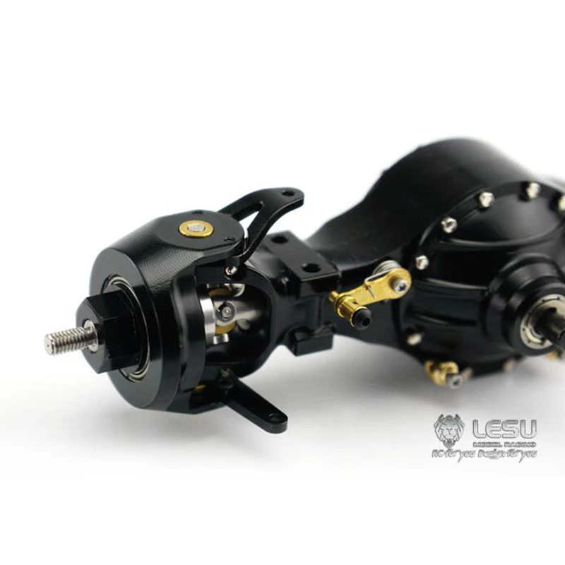 Металлический LESU передний дифференциальный замок ось для RC 1/14 TAMIYA тракторный