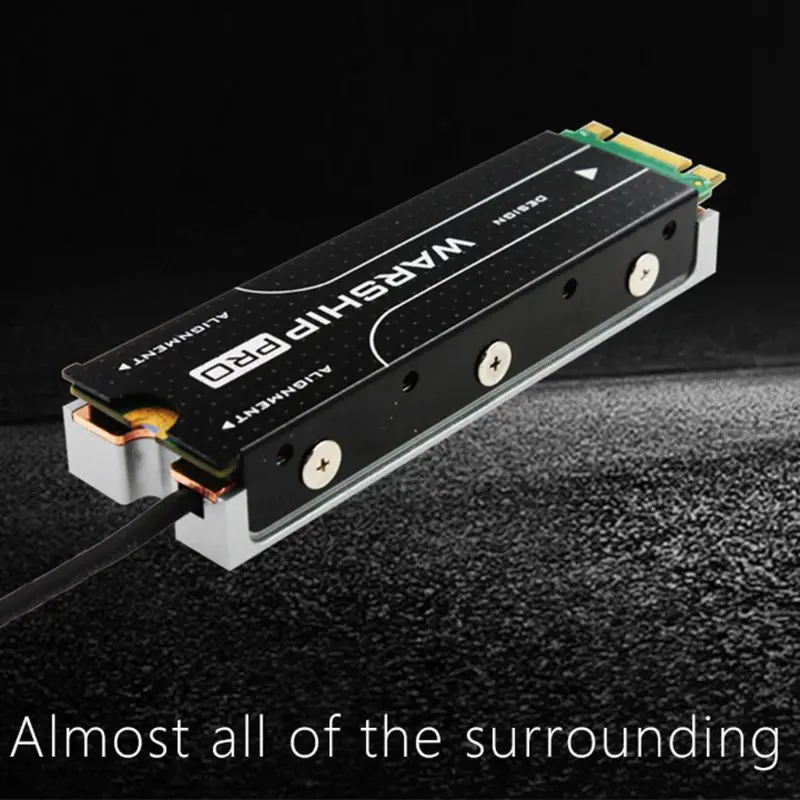 

NVME M.2 2280 Heatsink SSD Radiator Silicone Thermal Pad with 4Pin 12V Fan