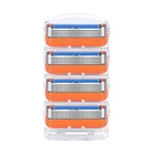 4 шт.лот бритвенные лезвия, мужские безопасные кассеты для бритья, бритвенный набор для Gillette Fusion 5