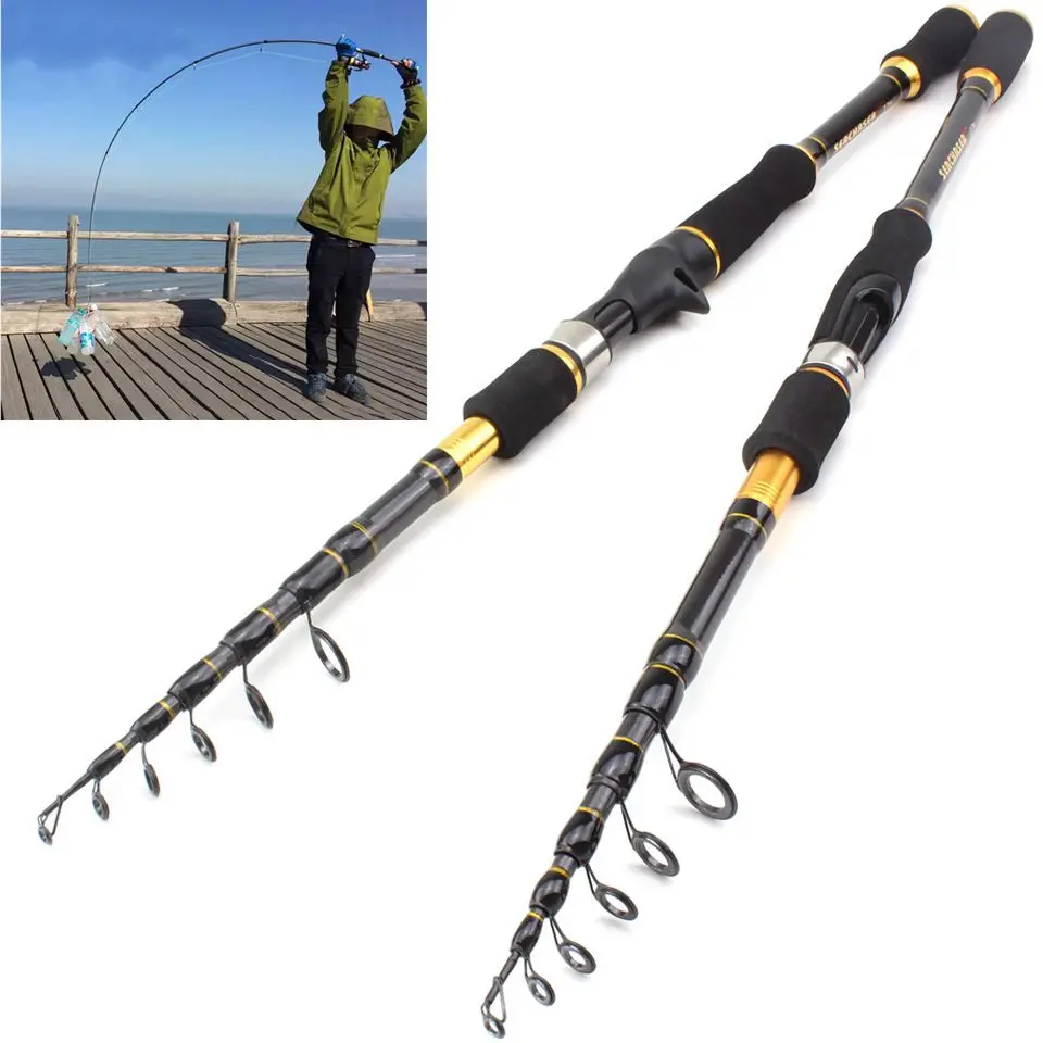 Новая акция! Телескопическая удочка для приманки 1 8-2 7 м углеродная класс m