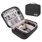 Дорожная сумка для кабеля, цифровой USB-органайзер для гаджетов, портативное зарядное устройство, провода, косметика, сумка для хранения на молнии, комплект, чехол, аксессуары, принадлежности