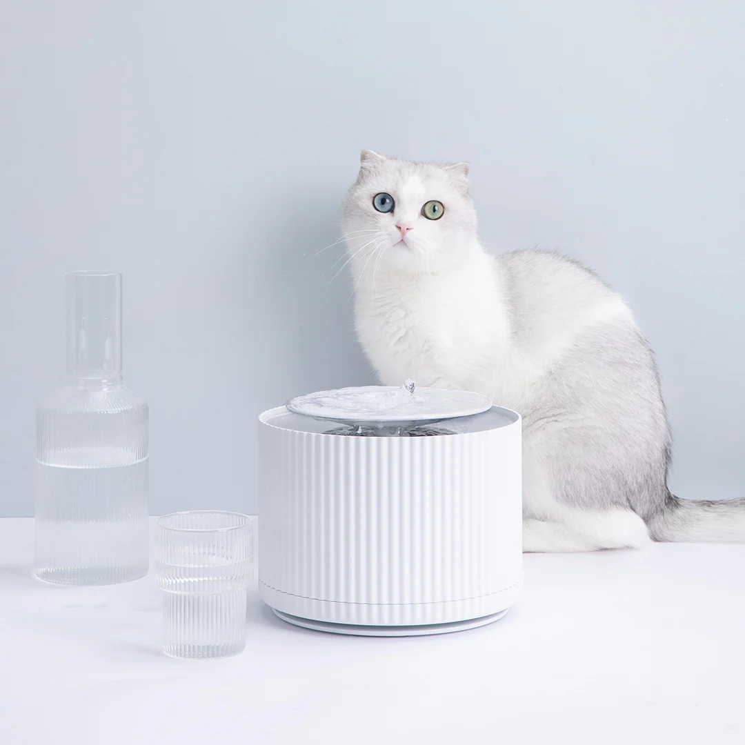 Xiaomi Smart Cat диспенсер для воды для домашних животных очиститель воды 1.88L 5 Слои фильтр 360 градусов Открытый питьевой лоток животных для фонтанчика питьевой воды