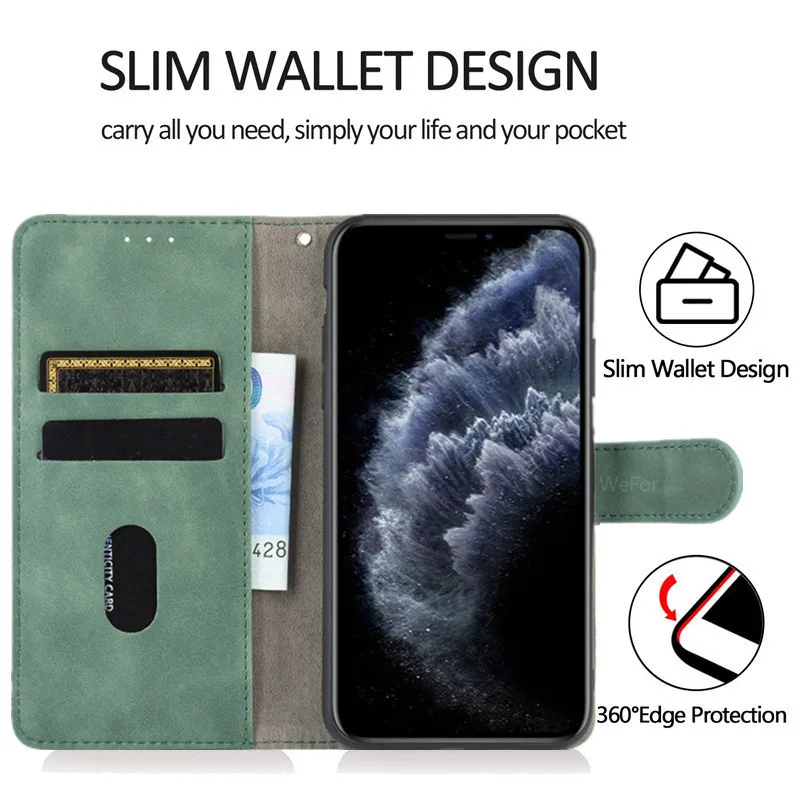 Кожаный чехол бумажник с откидной крышкой для iPhone 12 11 Pro Max Mini XS XR X SE 6 6S 7 8 Plus кобура