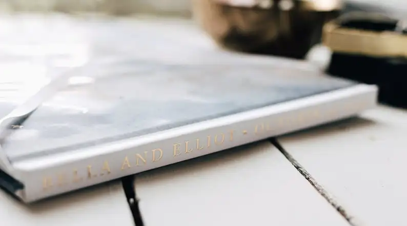 Индивидуальная книга для гостей свадьбы мгновенной фотосъемки в твердом