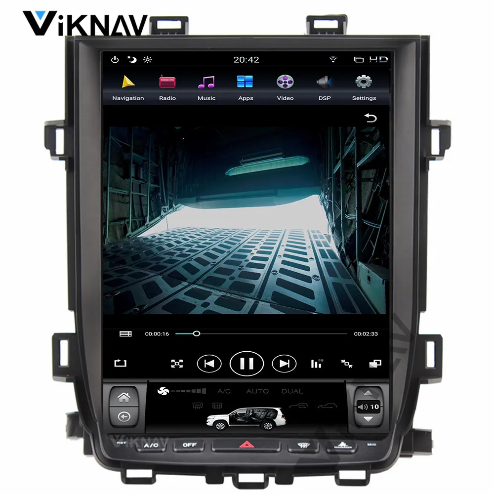 

Android car multimedia radio player 12.1 inch For-Toyota Alphard AH20 2010-2014 auto DVD player vertical screen GPS Navigation